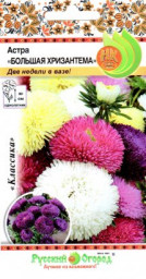 Астра Большая Хризантема смесь 50шт НК