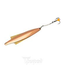 Блесна вертикальная WING (64мм 10гр.)  с тройником на цепочке в блист. Helios (WL-102-3-2-CU-SIL)