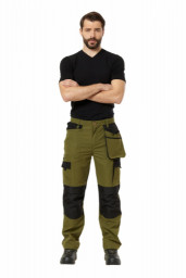 Брюки летние мужские ФОРЕСТ хаки/черный