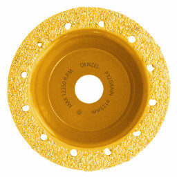 Чашка твёрдосплавная зачистная,125 мм, Наклонная, мелкое зерно #32// Denzel