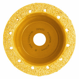 Чашка твёрдосплавная зачистная,125 мм, Наклонная, среднее зерно #16 Denzel