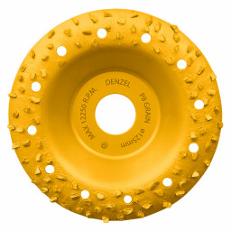 Чашка твёрдосплавная зачистная,125 мм, Плоская, крупное зерно #8// Denzel