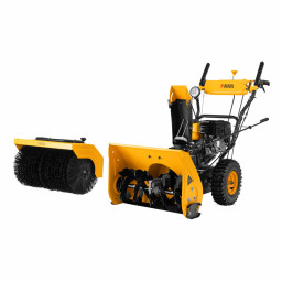 Гибридная снегоуборочная машина с функц. подметания SWB-600, 212 сс, руч. старт, 2 насадки Denzel