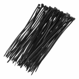 Хомуты, 250 x 4.8 мм, пластиковые, черные, 100 шт Сибртех