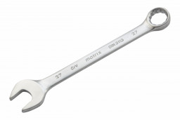 Ключ комбинированный, 27 мм, CrV, матовый хром Matrix