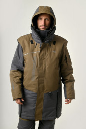 Костюм зимний Иркут хаки/графит с сумкой Покров