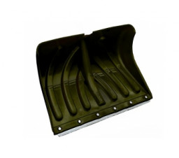 Лопата снеговая пластиковая Домбай 505х340мм с оцинкованной планкой на заклепках без черенка