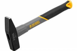 Молоток слесарные 400 г кованый фибергласовая рукоятка c TPR покрытием  Denzel
