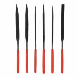 Набор надфилей, 160 х 4 мм, 6 шт, обрезиненные рукоятки Matrix