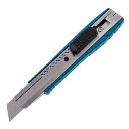 Нож, 160 мм, металлический корпус, выдвижное сегментное лезвие 18 мм (SK-5) металлическая направляющая, клипса для ремня Gross