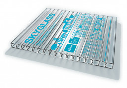 Поликарбонат сотовый SKYGLASS 10мм бесцветный 2,1*6