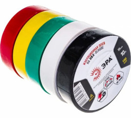 ПВХ-изолента ЭРА 15мм*10м, 5 цветов