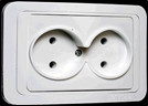 Розетка Валери 2м. белая б/з с/у 16А 220В (E1508) B0102
