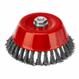 Щетка для УШМ, 150 мм, М14, "чашка", крученая проволока 0.8 мм Matrix