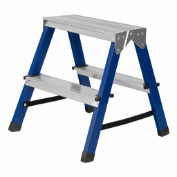 Стремянка двусторонняя 2 ступени, стальная, Сибртех