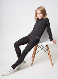 Термобелье детское ICEWIND серый, красная нить