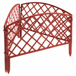 Забор декоративный "Сетка", 24 х 320 см, терракот, Palisad